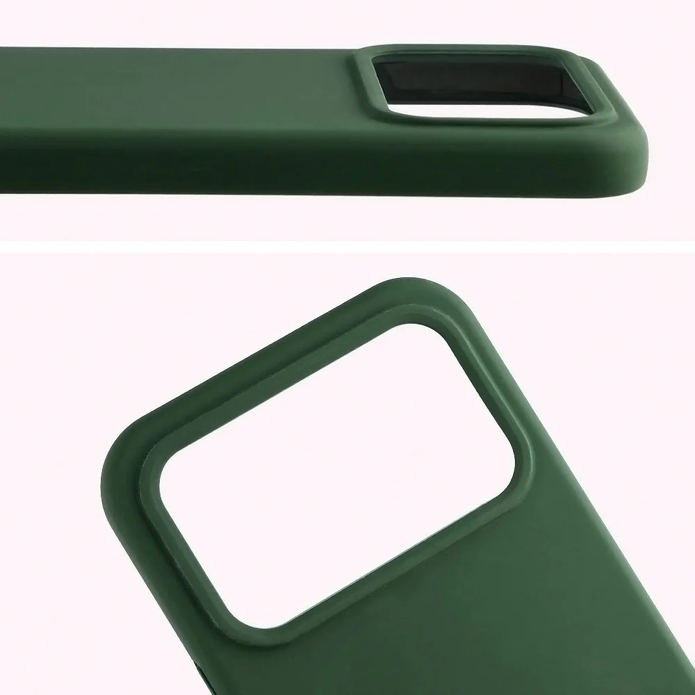 Zbliżenie na wycięcie na obiektywy w etui Bizon Soft Case do Xiaomi POCO F9 Pro