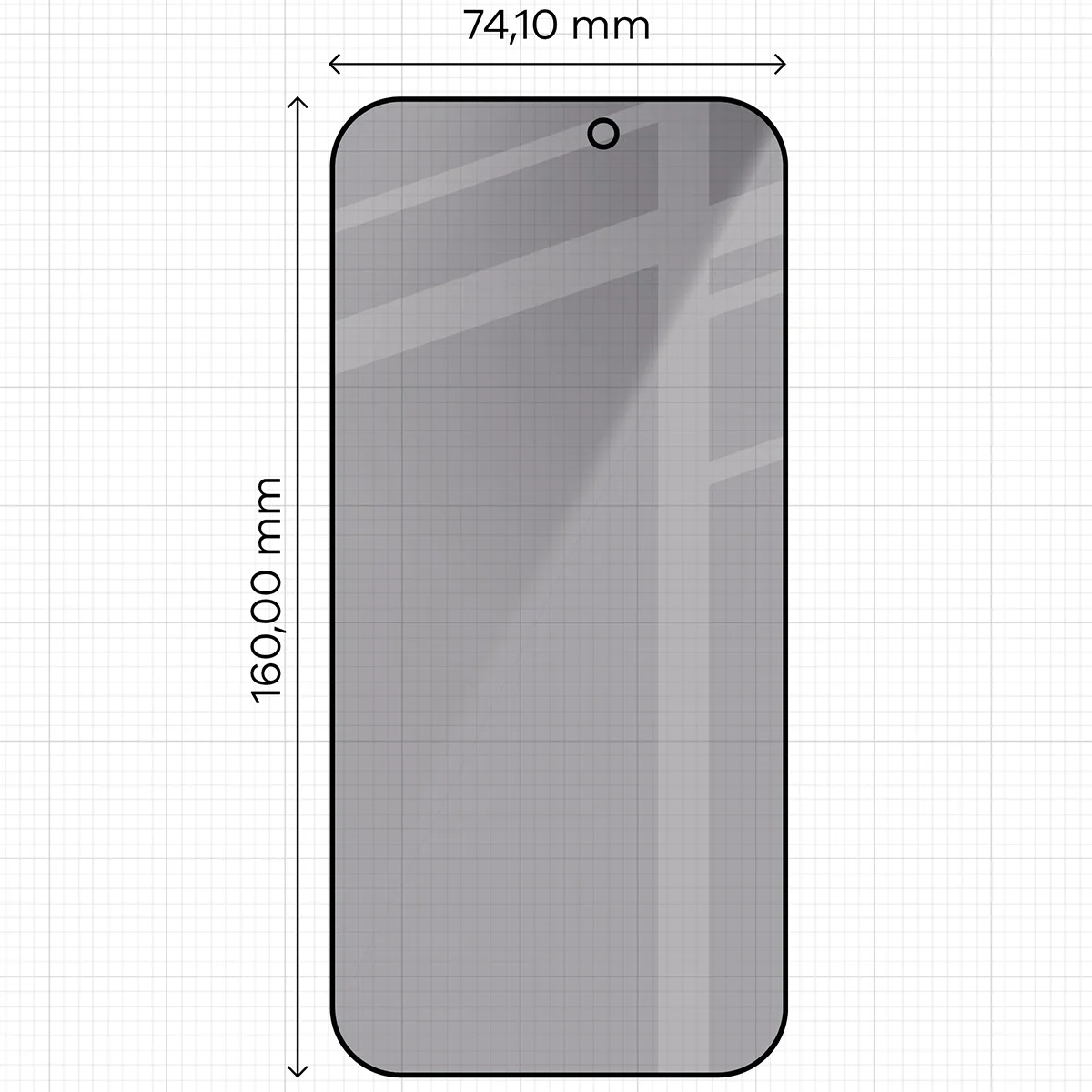 Wymiary szkła na miarce dla iPhone 18 Pro Max