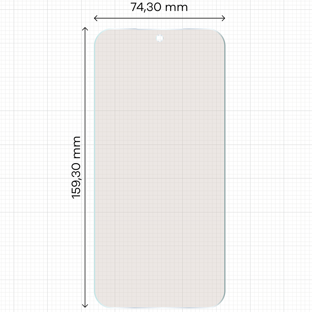 Wymiary szkła na miarce dla Xiaomi POCO X8 Pro Max
