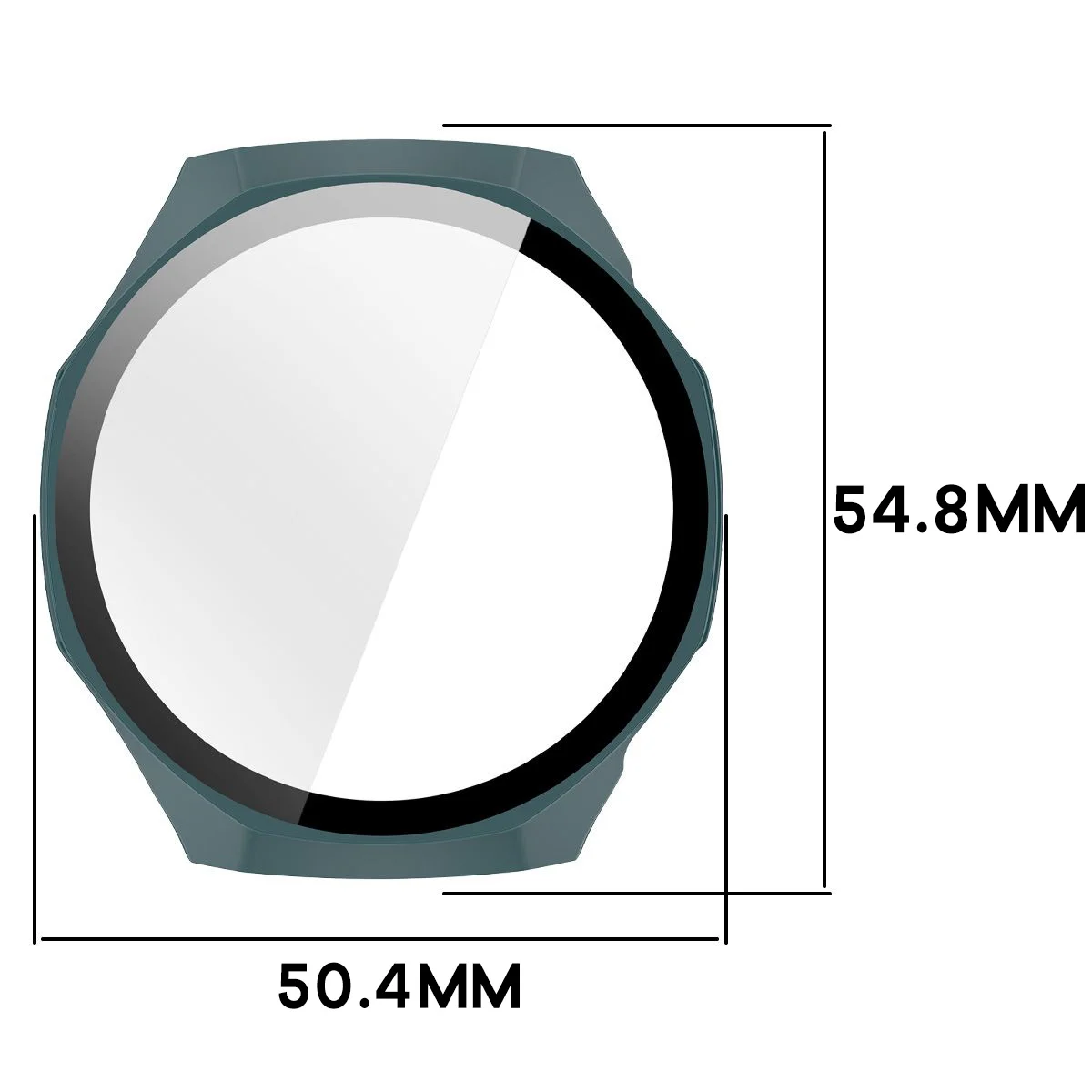 Wymiary etui Bizon Case Watch Adamo do Huawei Watch GT 7 Pro 46 mm