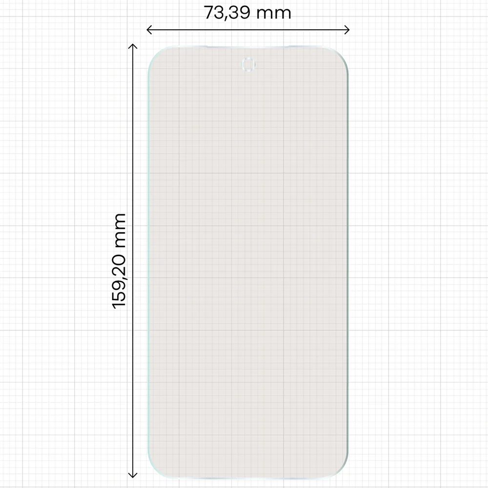 Wymiary szkła na miarce dla Google Pixel 11 Pro XL