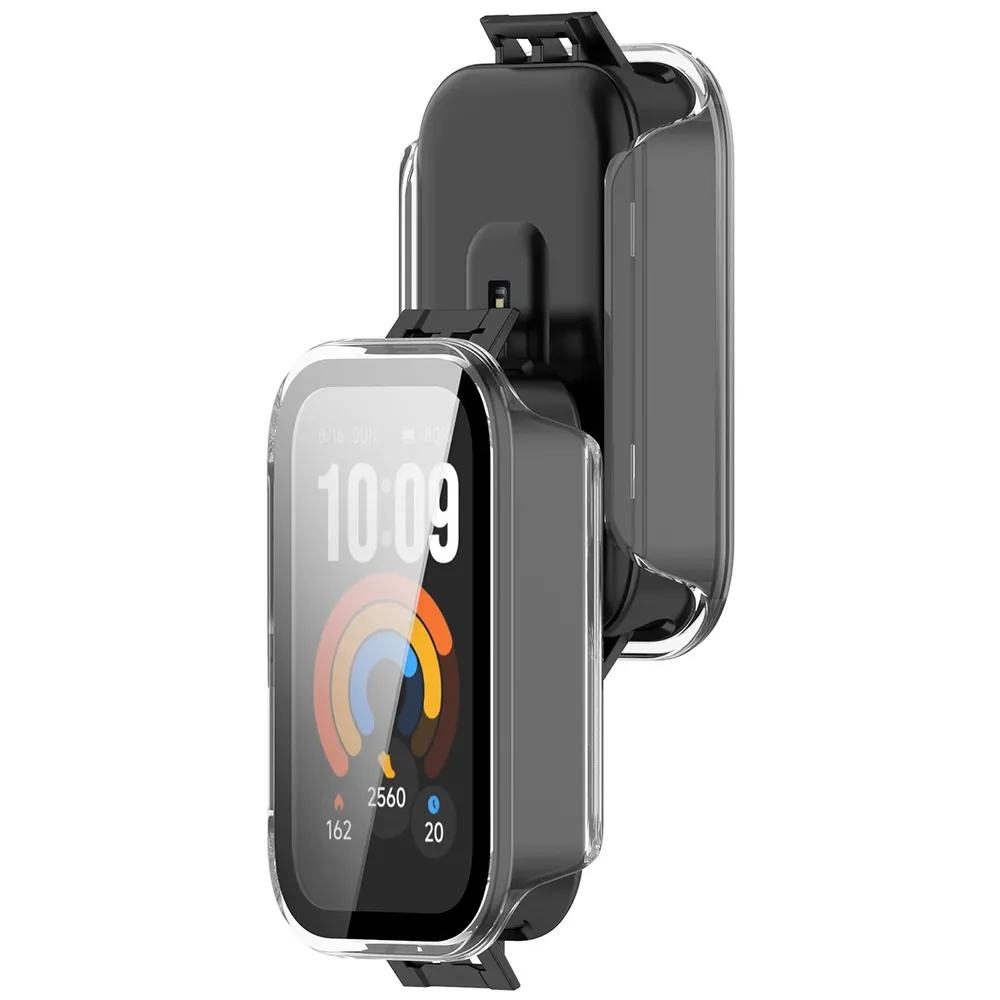 Etui z wbudowanym szkłem Bizon Case Watch Adamo do Xiaomi Smart Band 11 Active