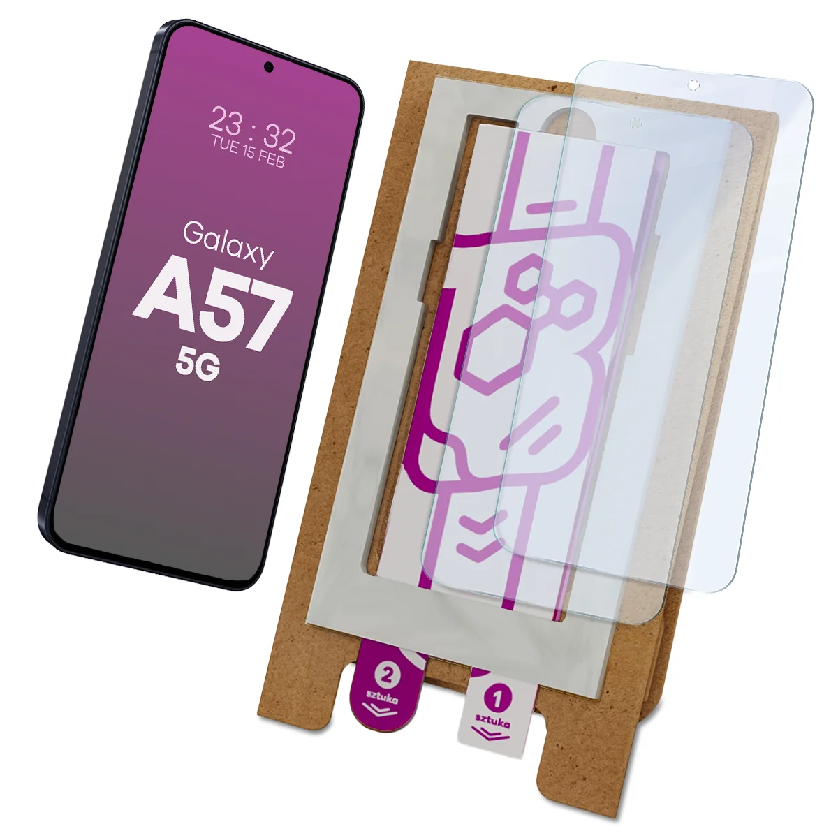 Aplikator Bizon Eplikator Hybrid Mule do łatwej aplikacji ochrony ekranu dla Galaxy A57 5G