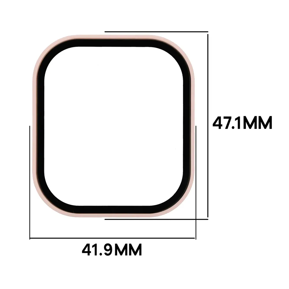 Wymiary etui Bizon Case Watch Adamo do Xiaomi Redmi Watch 6 Active