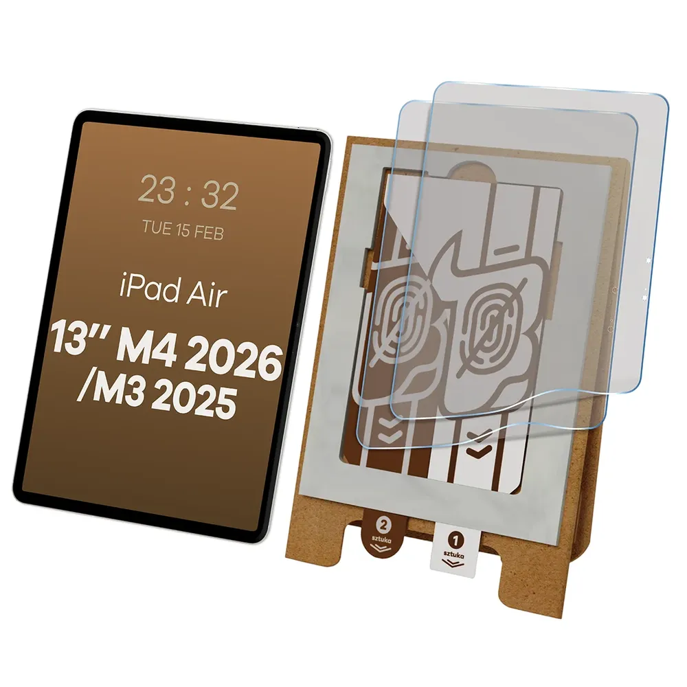 Aplikator Bizon Eplikator Tab Film Matte do łatwej aplikacji ochrony ekranu dla Apple iPad Air 13 M4 2026 / M3 2025