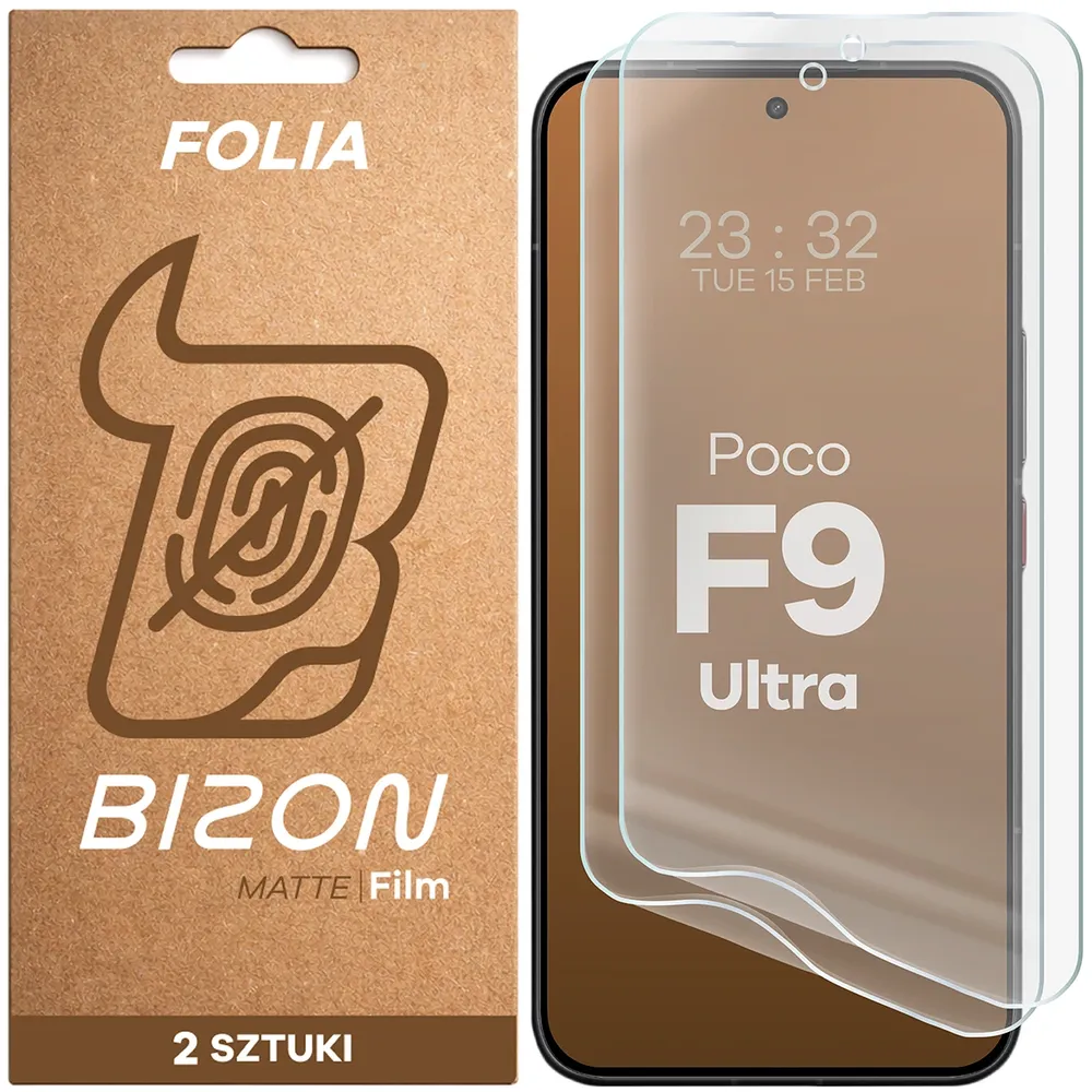 Folia matowa na ekran Bizon Film Matte Duo do Xiaomi POCO F9 Ultra, 2 sztuki