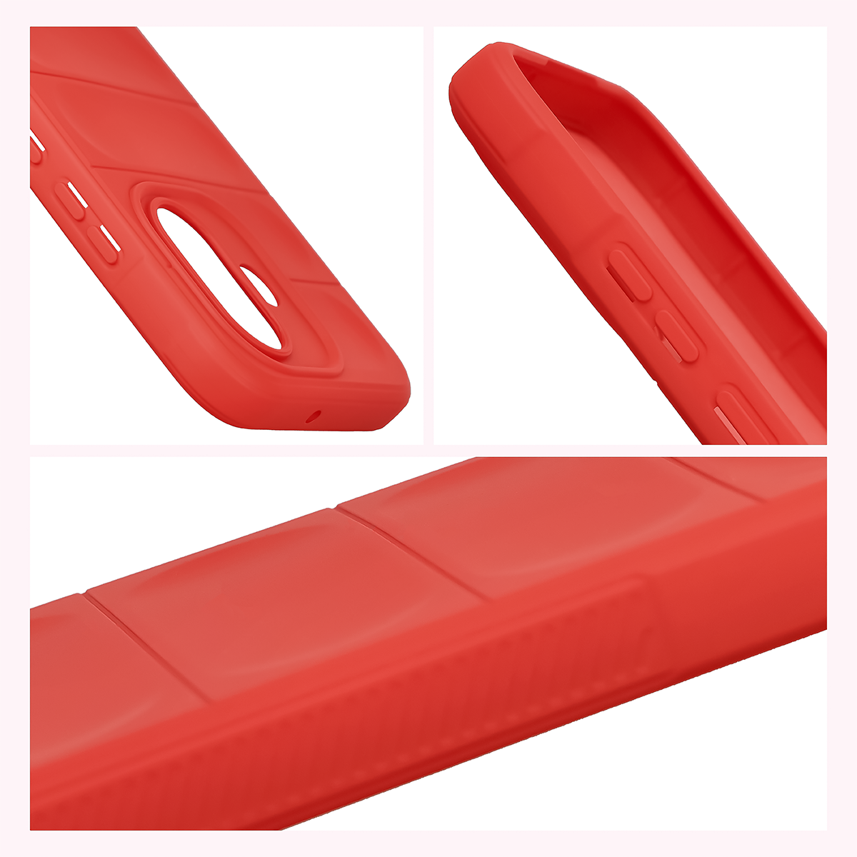 Teksturowane boki i podwyższone krawędzie ekranu i aparatu w etui Bizon Case Tur do Xiaomi Redmi Note 17 5G