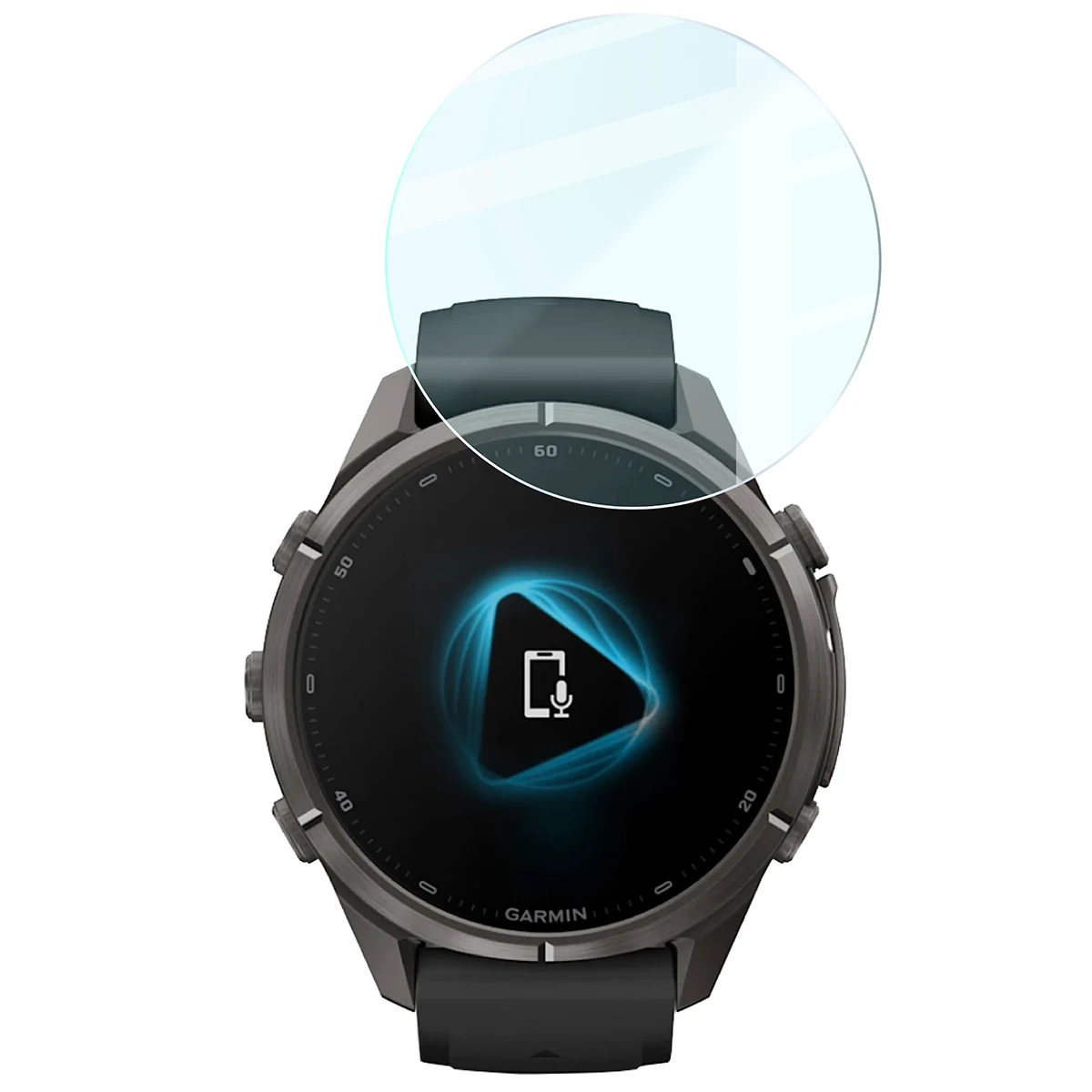 Przejrzystość szkła Bizon Watch Glass Clear do Garmin Fenix 9 Pro AMOLED (43 mm)