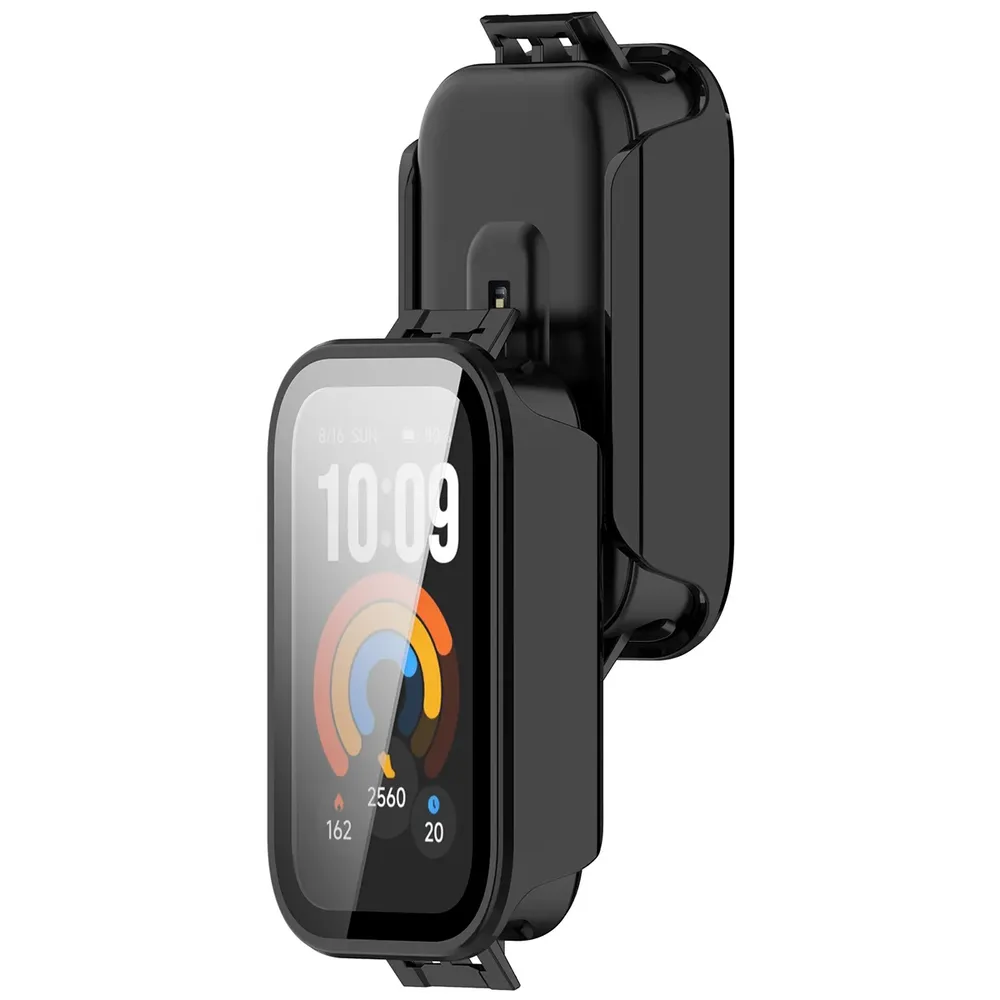 Etui z wbudowanym szkłem Bizon Case Watch Adamo do Xiaomi Smart Band 11 Active