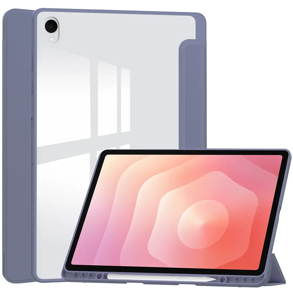 Dedykowany slot na rysik w etui Bizon Tab Case Clear Matt do Galaxy Tab S12 Plus
