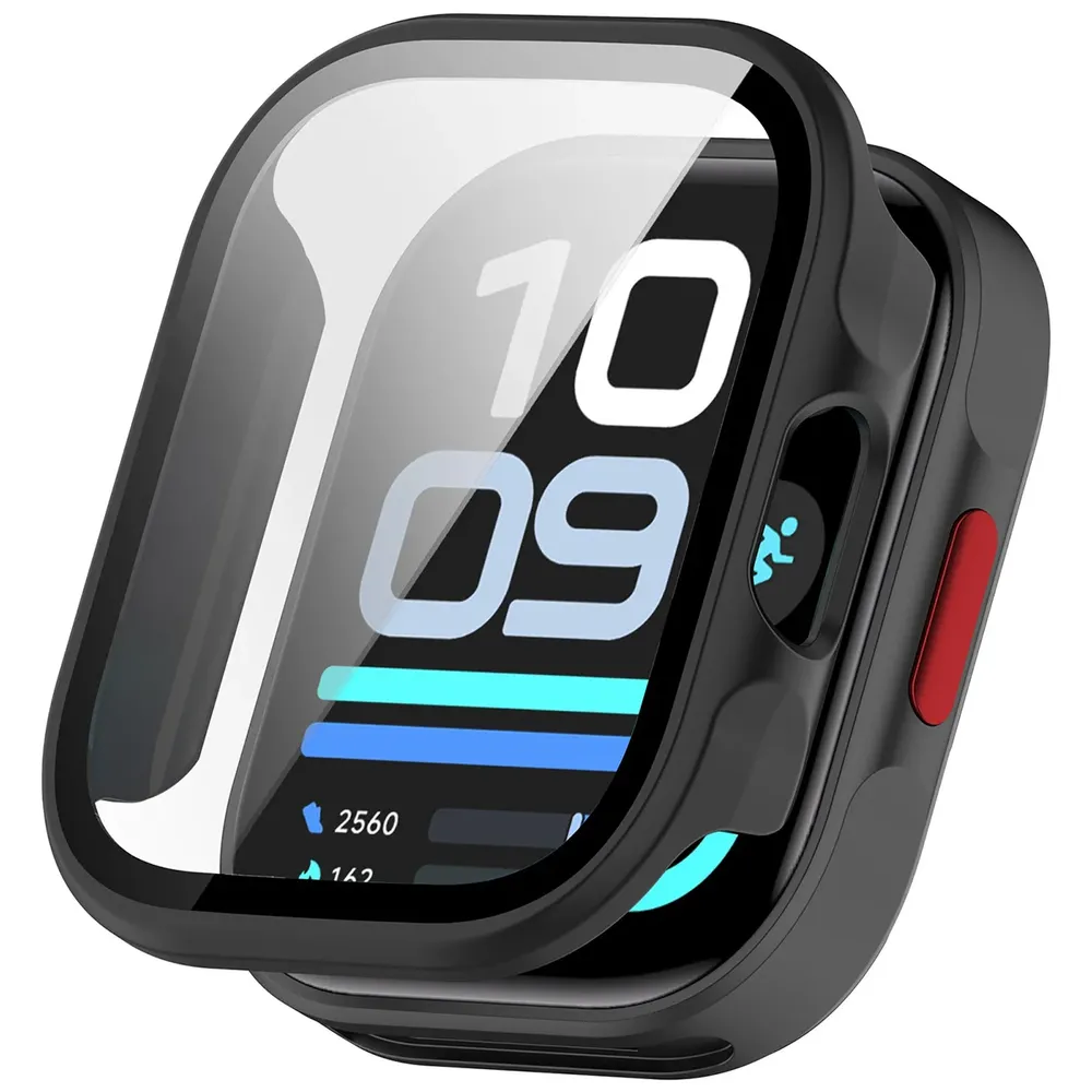 Wizualizacja nakładania etui Bizon Case Watch Adamo do Xiaomi Redmi Watch 6 Lite