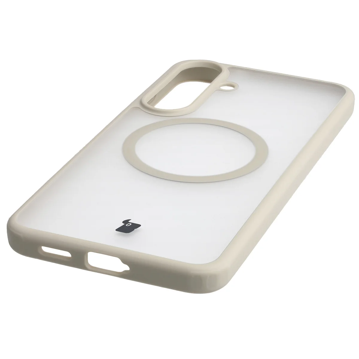 Zintegrowane przyciski, wycięcia i hybrydowy materiał w etui Bizon Case MatteO do Galaxy S25 FE, Galaxy S26 FE