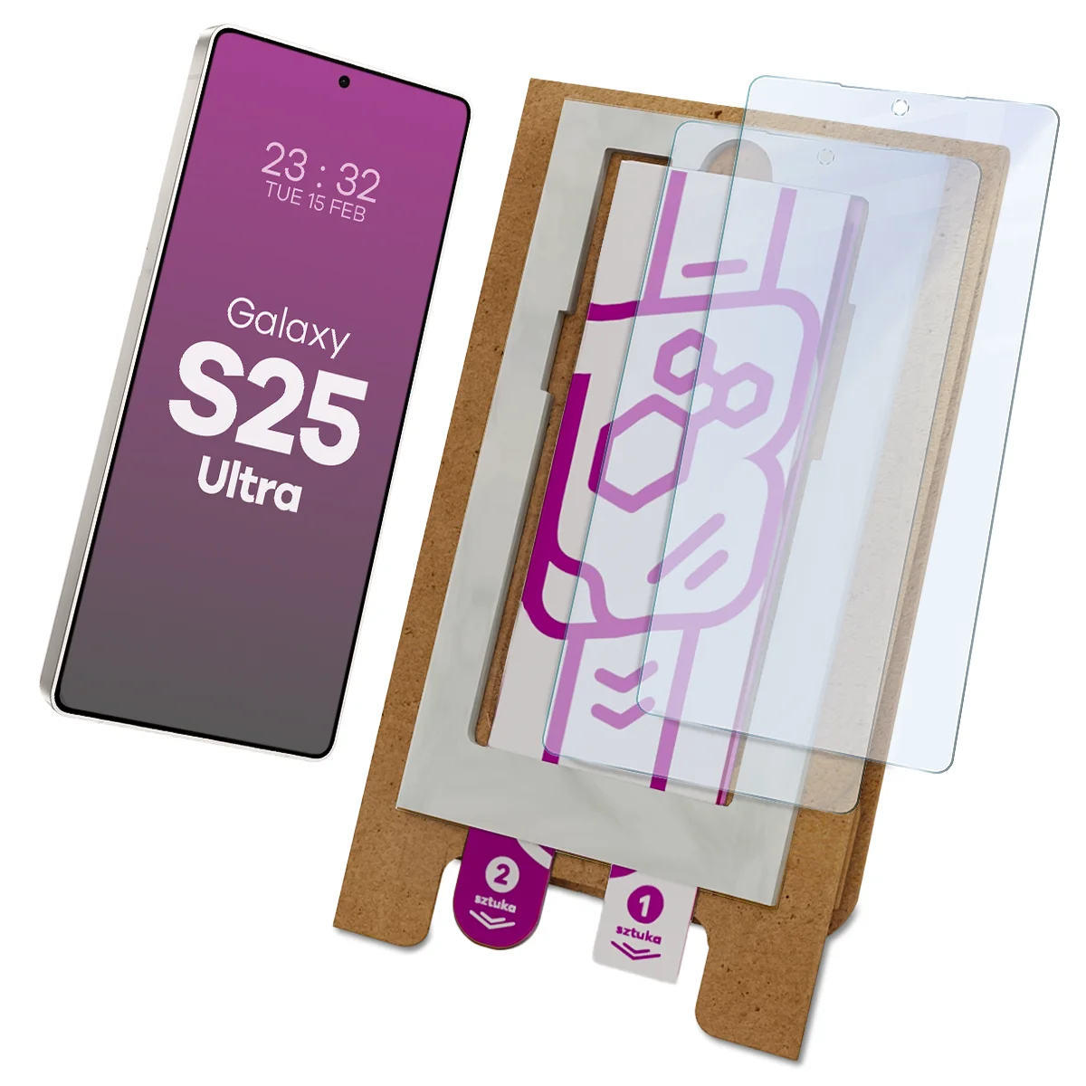 Aplikator Bizon Eplikator Hybrid Mule do łatwej aplikacji ochrony ekranu dla Galaxy S25 Ultra