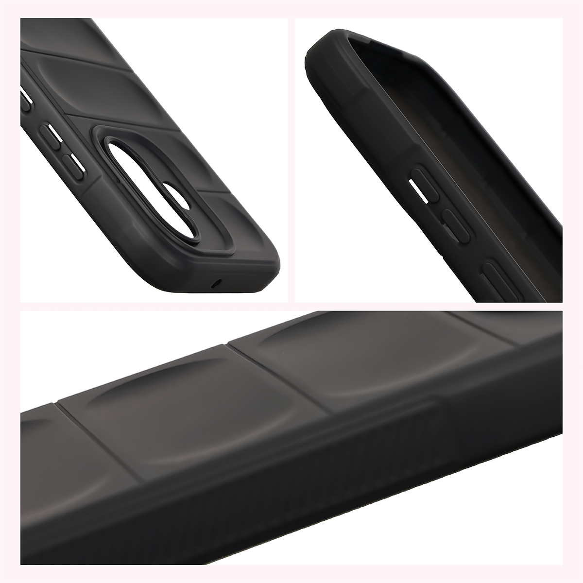 Teksturowane boki i podwyższone krawędzie ekranu i aparatu w etui Bizon Case Tur do Xiaomi Redmi Note 17 5G