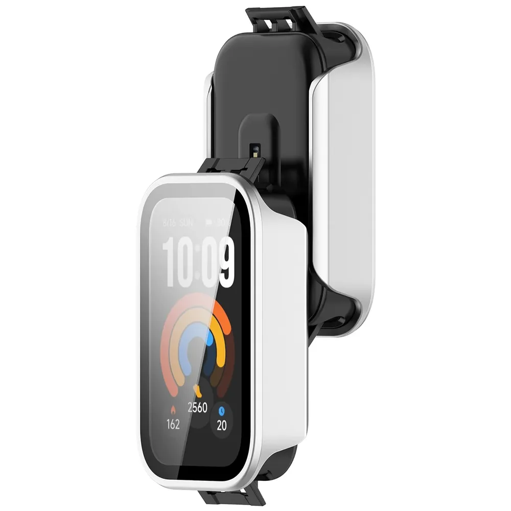 Etui z wbudowanym szkłem Bizon Case Watch Adamo do Xiaomi Smart Band 11 Active