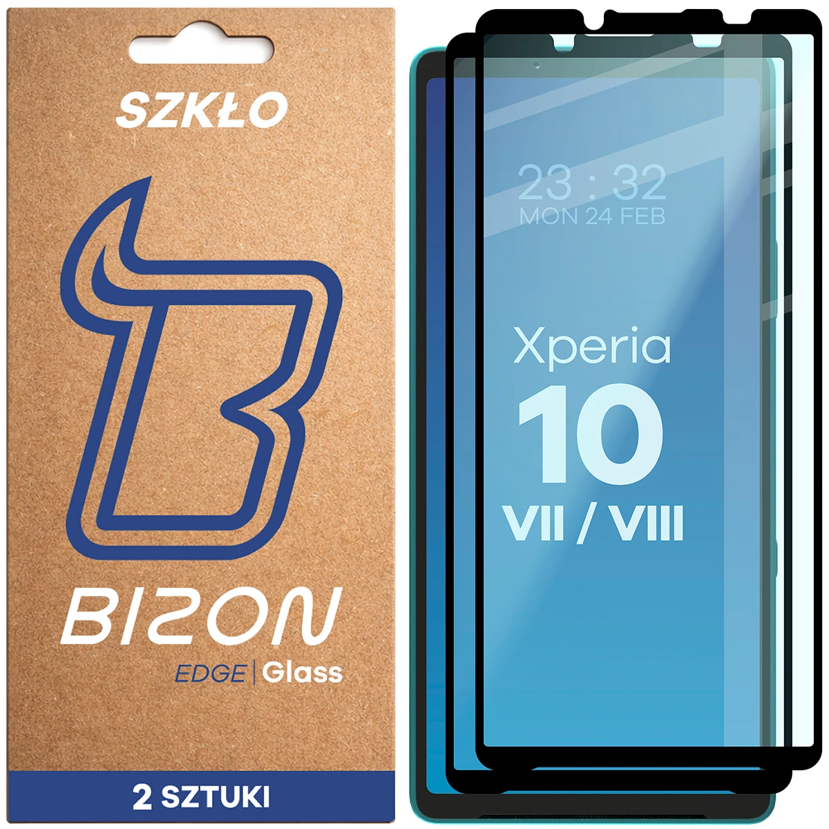Szkło hartowane na cały ekran Bizon Glass Edge Duo dla Sony Xperia 10 VII / VIII