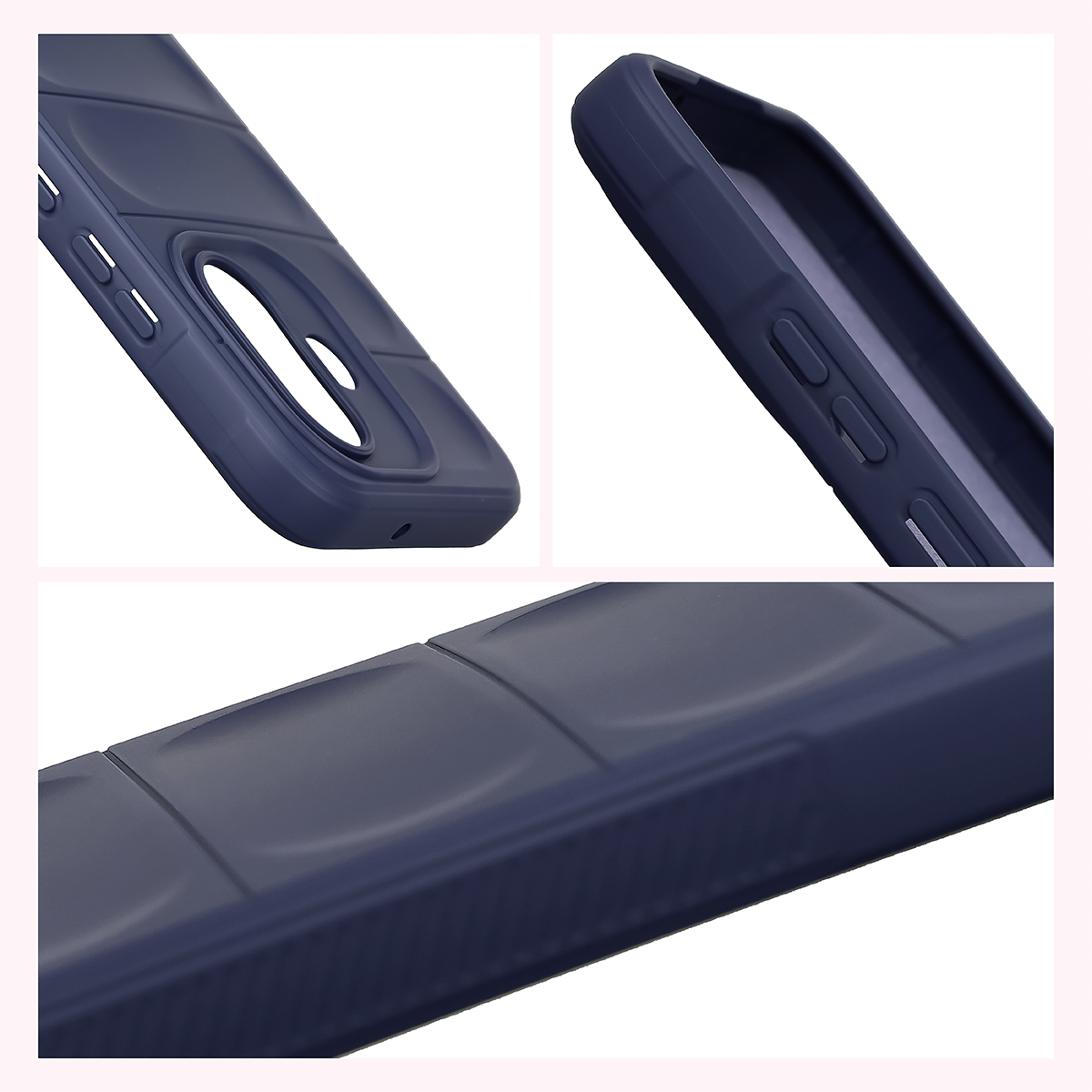 Teksturowane boki i podwyższone krawędzie ekranu i aparatu w etui Bizon Case Tur do Xiaomi Redmi Note 17 5G