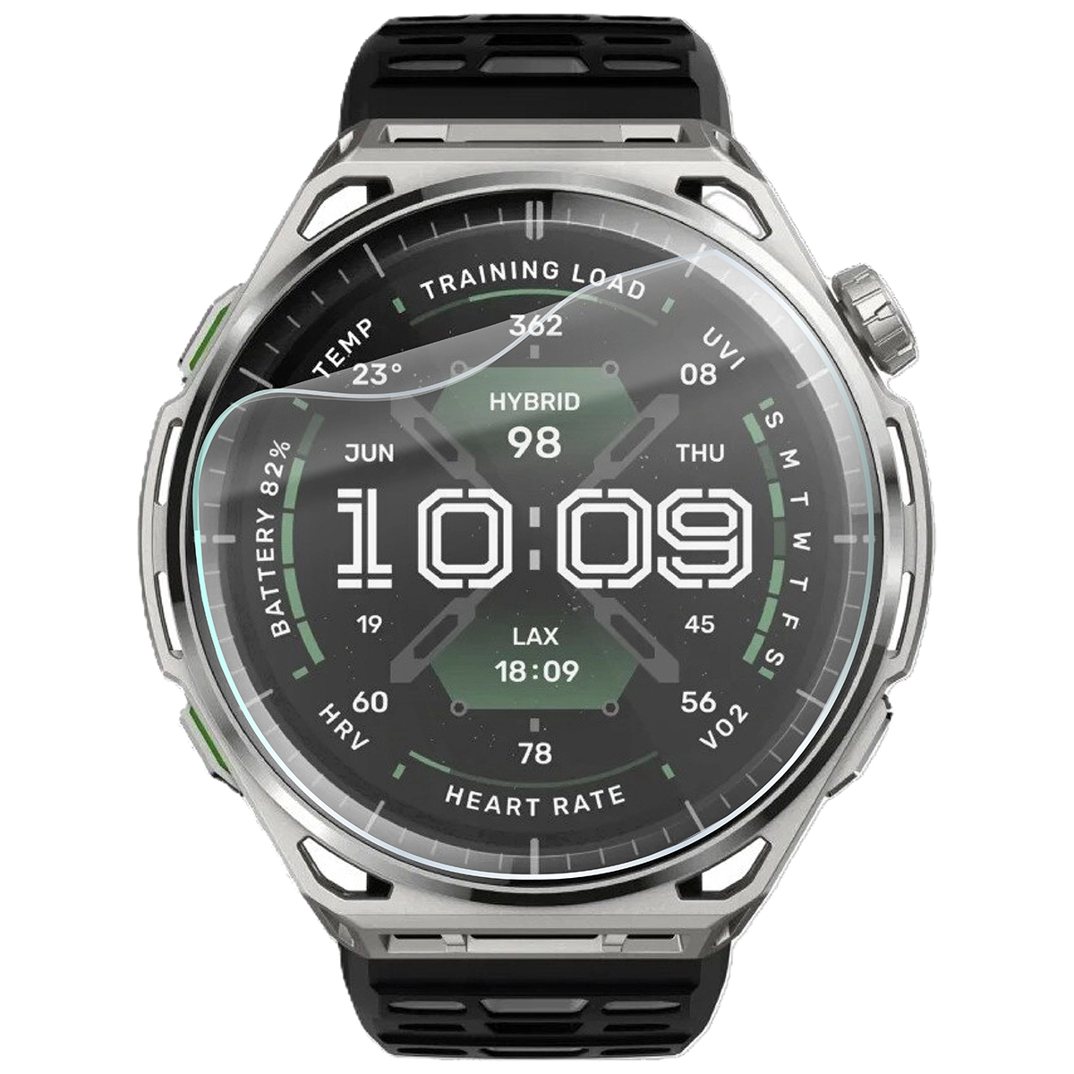 Folia hydrożelowa Bizon Watch Film HydroFlex do Amazfit Balance 3 na zegarku