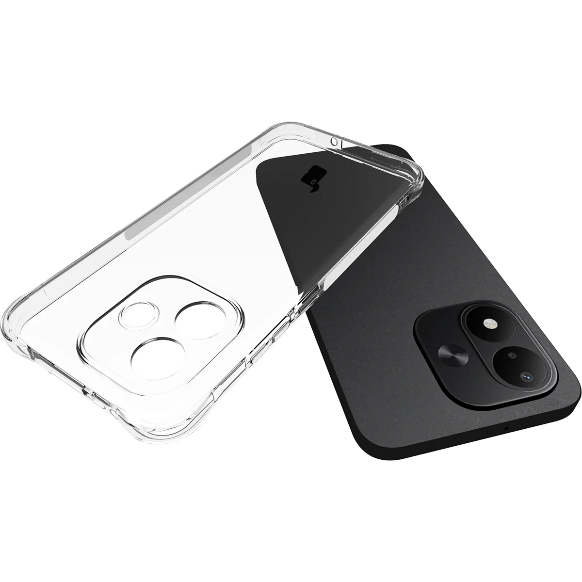 Dedykowane wycięcia i podwyższone krawędzie aparatu w etui Bizon Case Salpa do Xiaomi Redmi Note 17 5G / 4G