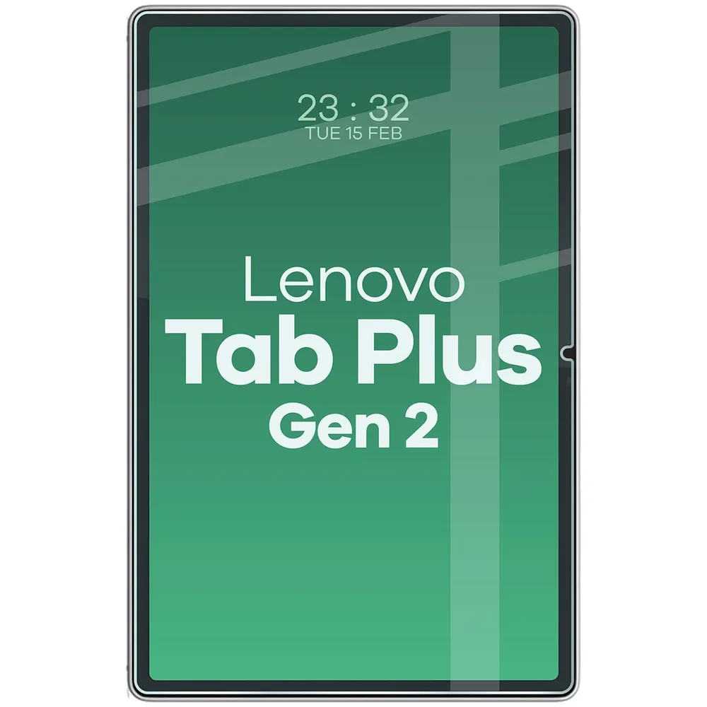 Tablet z nałożonym szkłem Bizon Tab Glass Clear Duo do Lenovo Tab Plus Gen. 2
