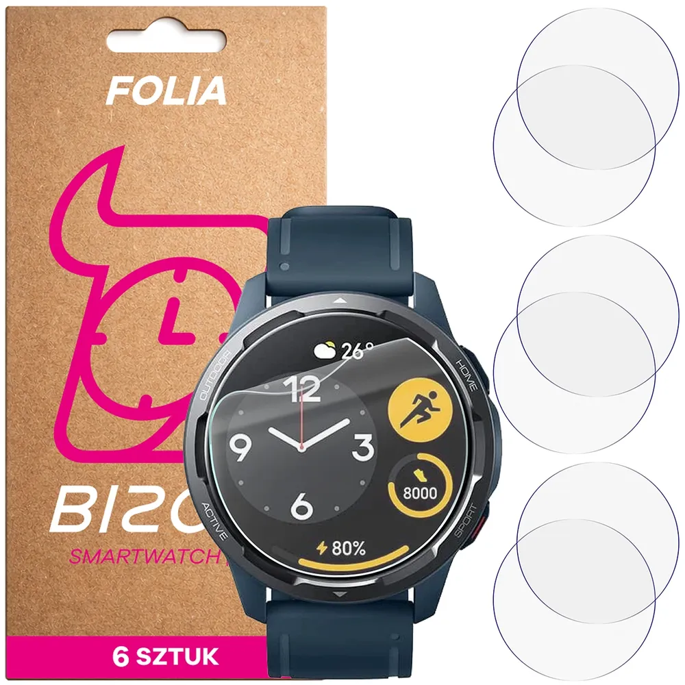 Folia hydrożelowa Bizon Watch Film HydroFlex dla Xiaomi Watch S1 Active