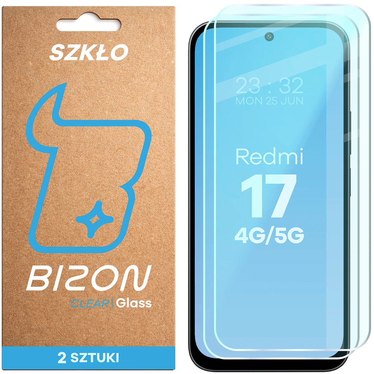 Szkło hartowane Bizon Glass Clear Duo do Xiaomi Redmi 17 5G / 4G