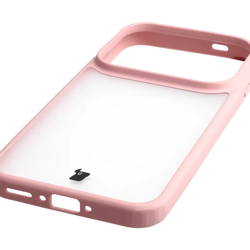 Zintegrowane przyciski, wycięcia i hybrydowy materiał w etui Bizon Case Angelo do OPPO Find X10 Pro Max