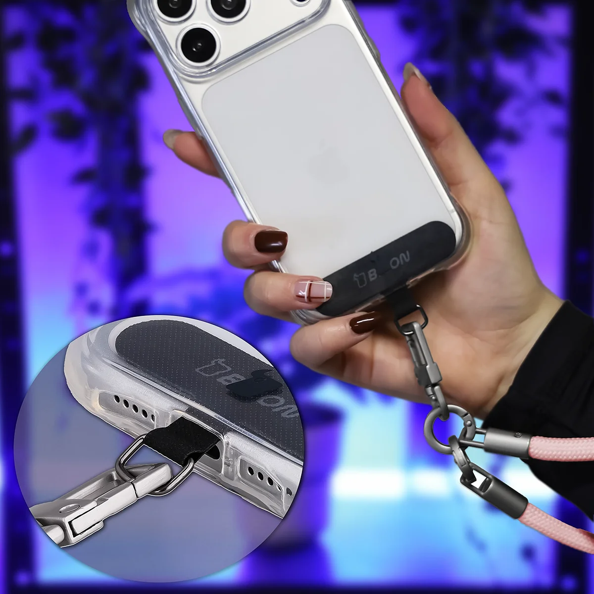 Mocowanie smyczy Bizon Accessories ReLoop do telefonu