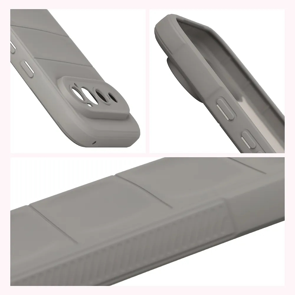 Teksturowane boki i podwyższone krawędzie ekranu i aparatu w etui Bizon Case Tur do Google Pixel 11 Pro XL