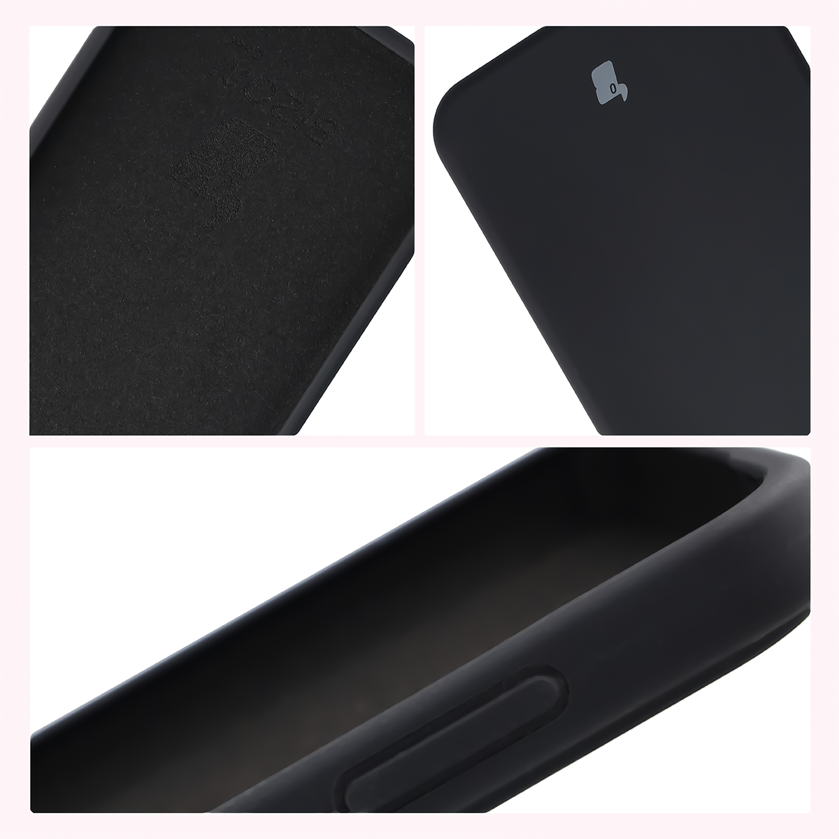 Konstrukcja etui Bizon Soft Case: zintegrowane osłony, podwyższone krawędzie i wyściółka z mikrofibry do Galaxy S26 FE