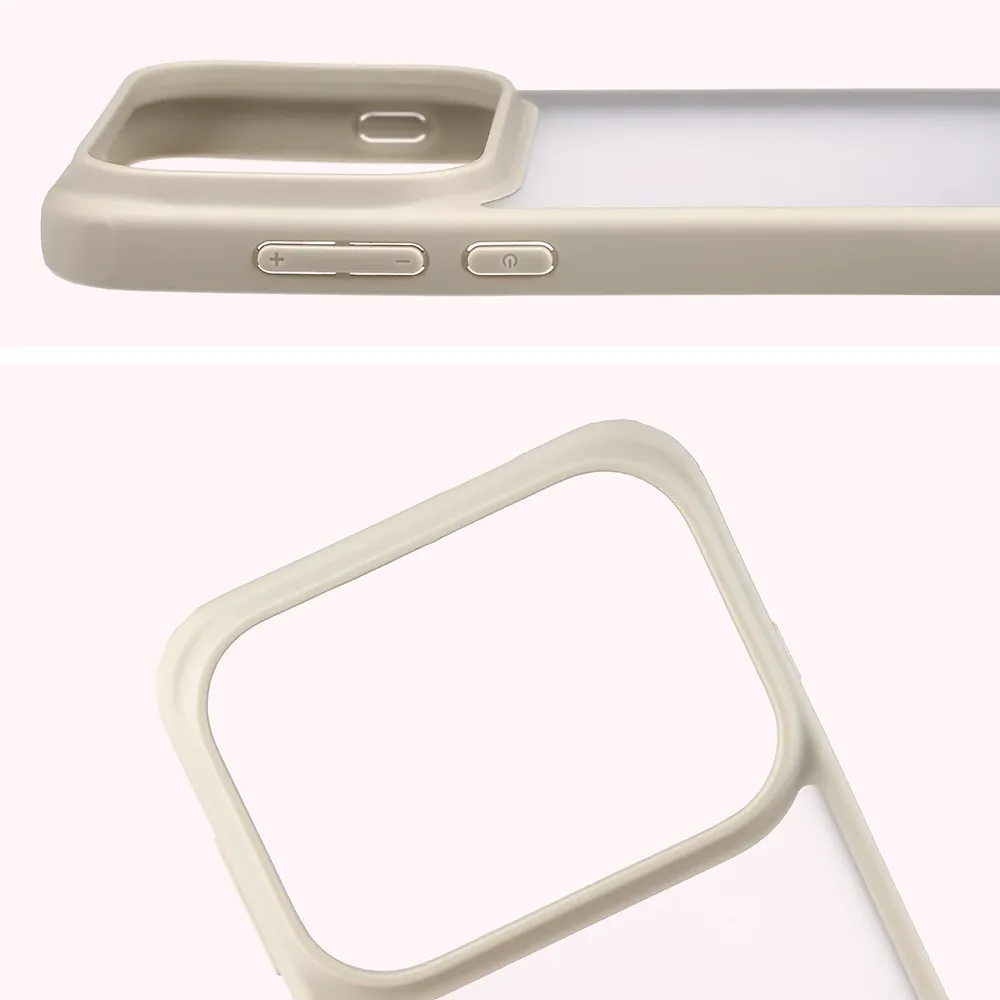 Pełne wycięcie i podwyższone krawędzie aparatu w etui Bizon Case Angelo do OPPO Find X10 Pro Max