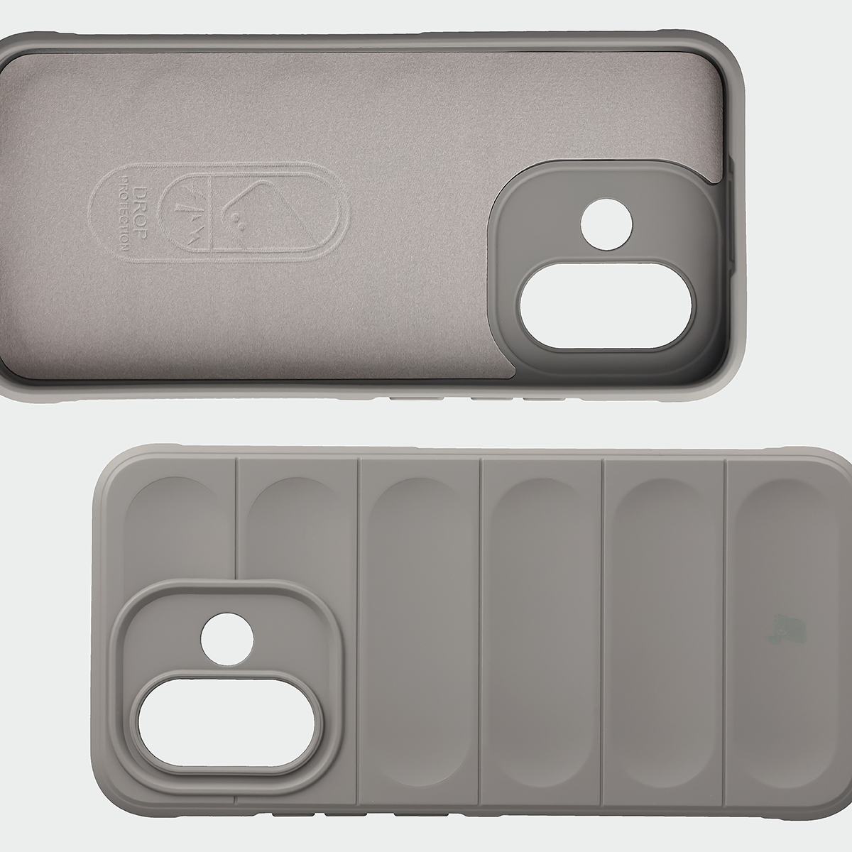 Wyściółka z mikrofibry, wyżłobienia na pleckach i wzmocnione narożniki w etui Bizon Case Tur do Xiaomi Redmi Note 17 5G