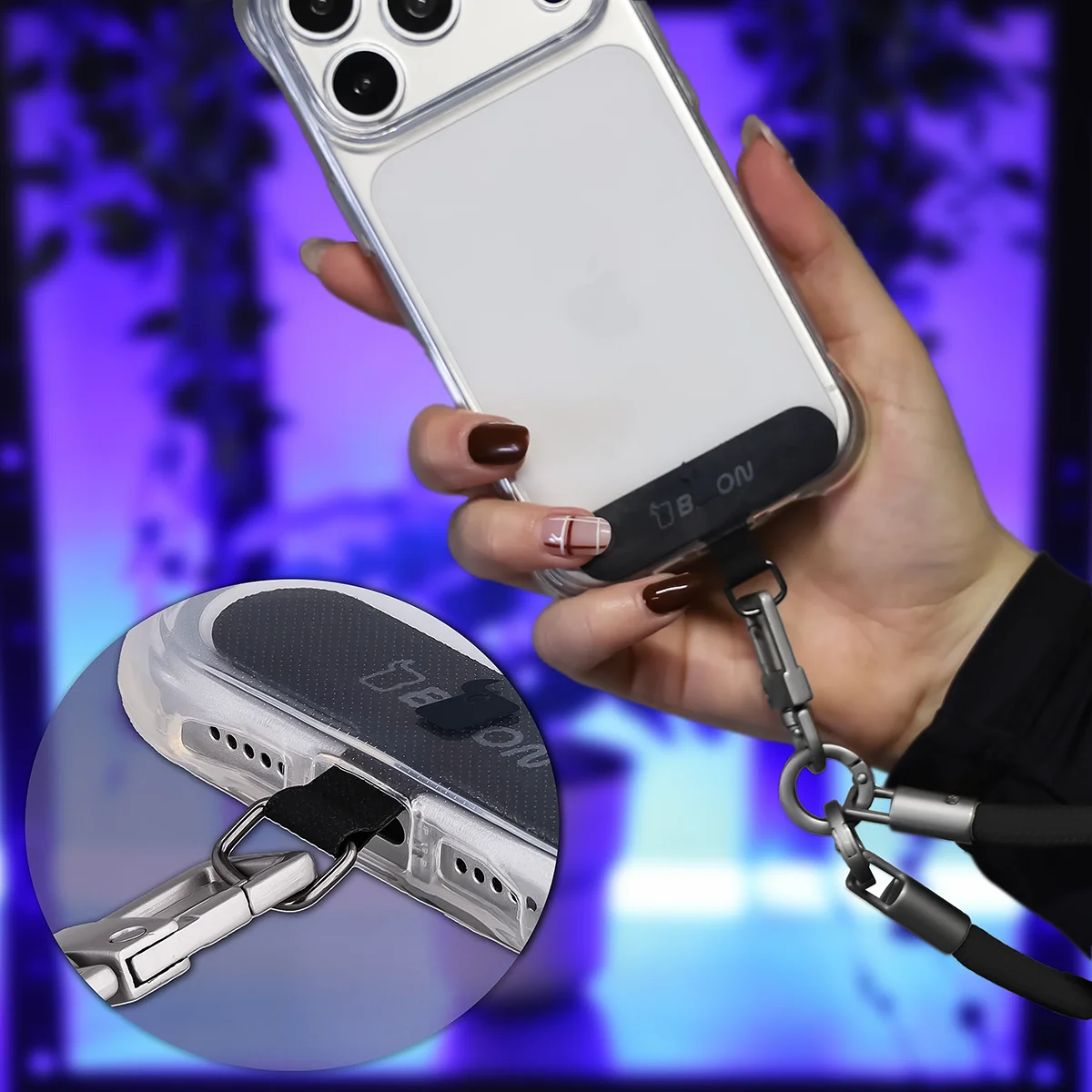 Mocowanie smyczy Bizon Accessories ReLoop do telefonu