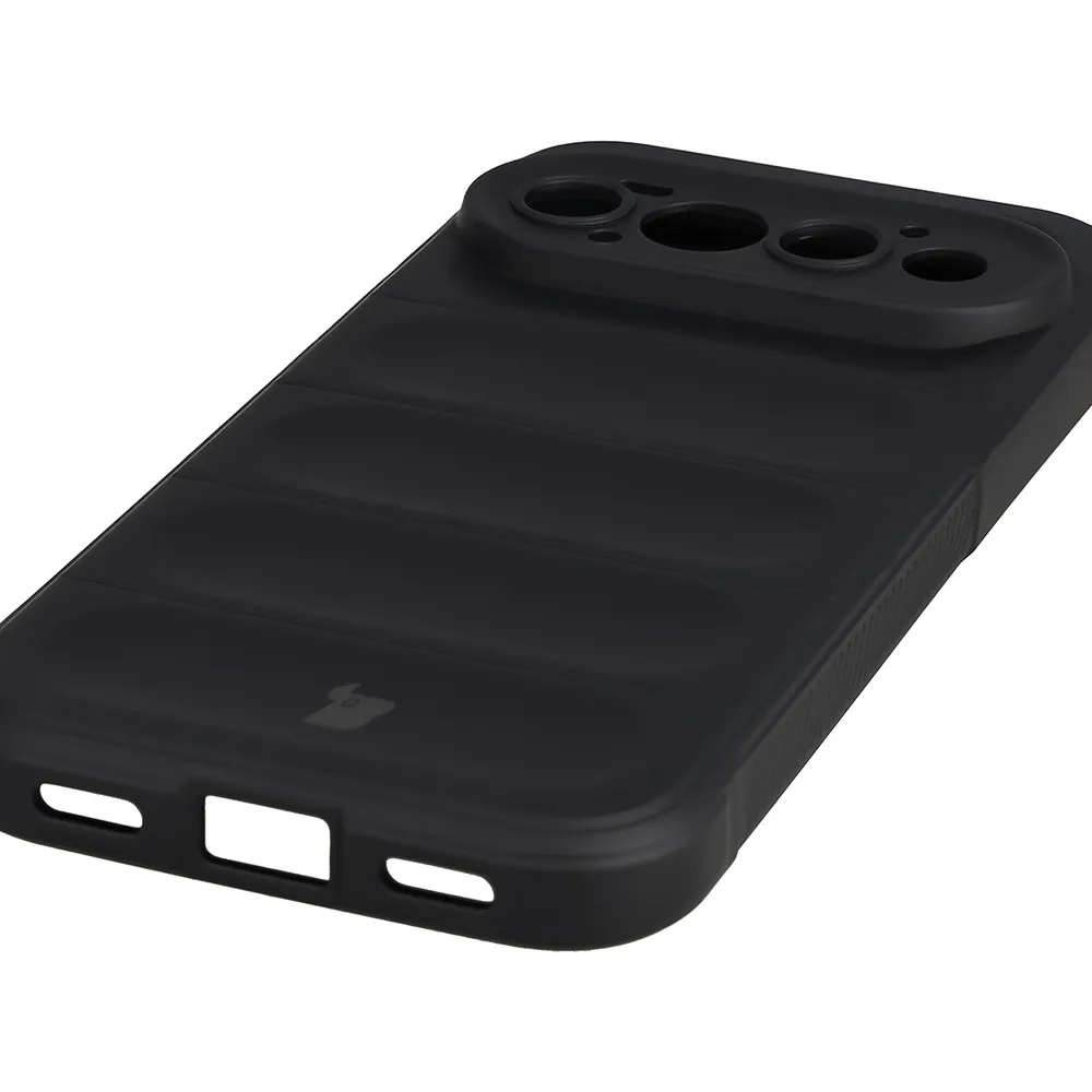 Precyzyjne wycięcia i kompatybilność z ładowaniem indukcyjnym w etui Bizon Case Tur do Google Pixel 11 Pro
