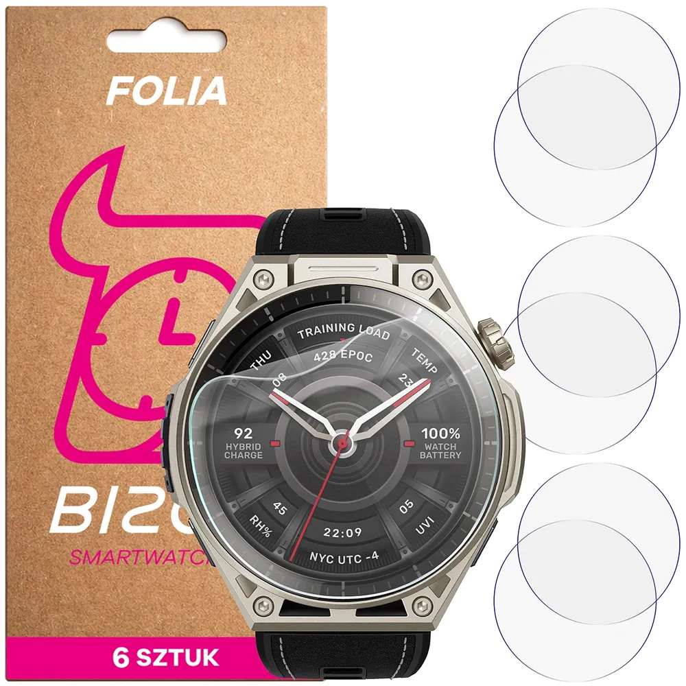 Folia hydrożelowa Bizon Watch Film HydroFlex dla Amazfit Balance Ultra