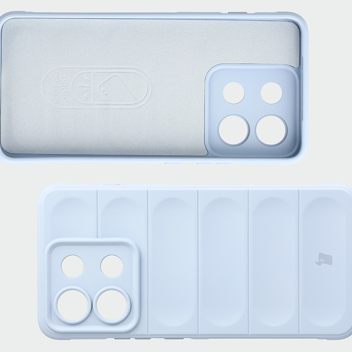 Wyściółka z mikrofibry, wyżłobienia na pleckach i wzmocnione narożniki w etui Bizon Case Tur do Motorola Edge 70 Max