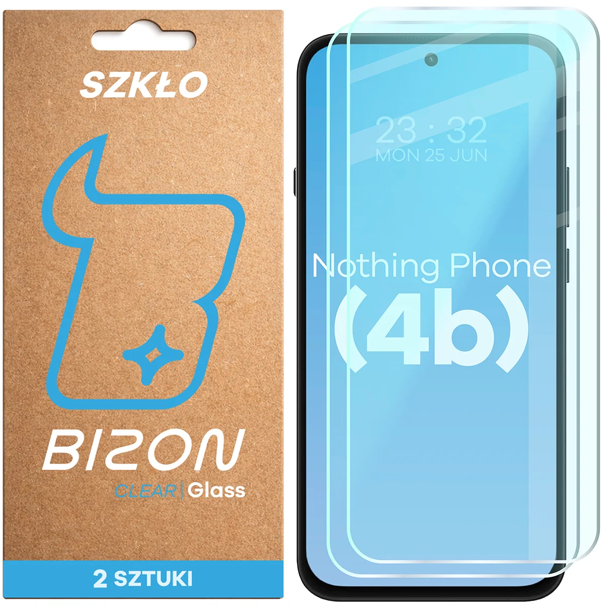 Szkło hartowane Bizon Glass Clear Duo do Nothing Phone (4b)
