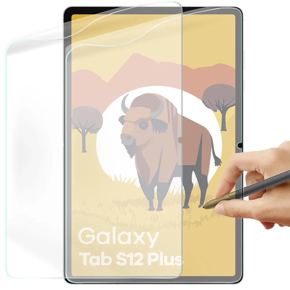 Folia imitująca papier Bizon Tab Film Papirus Duo do Galaxy Tab S12 Plus