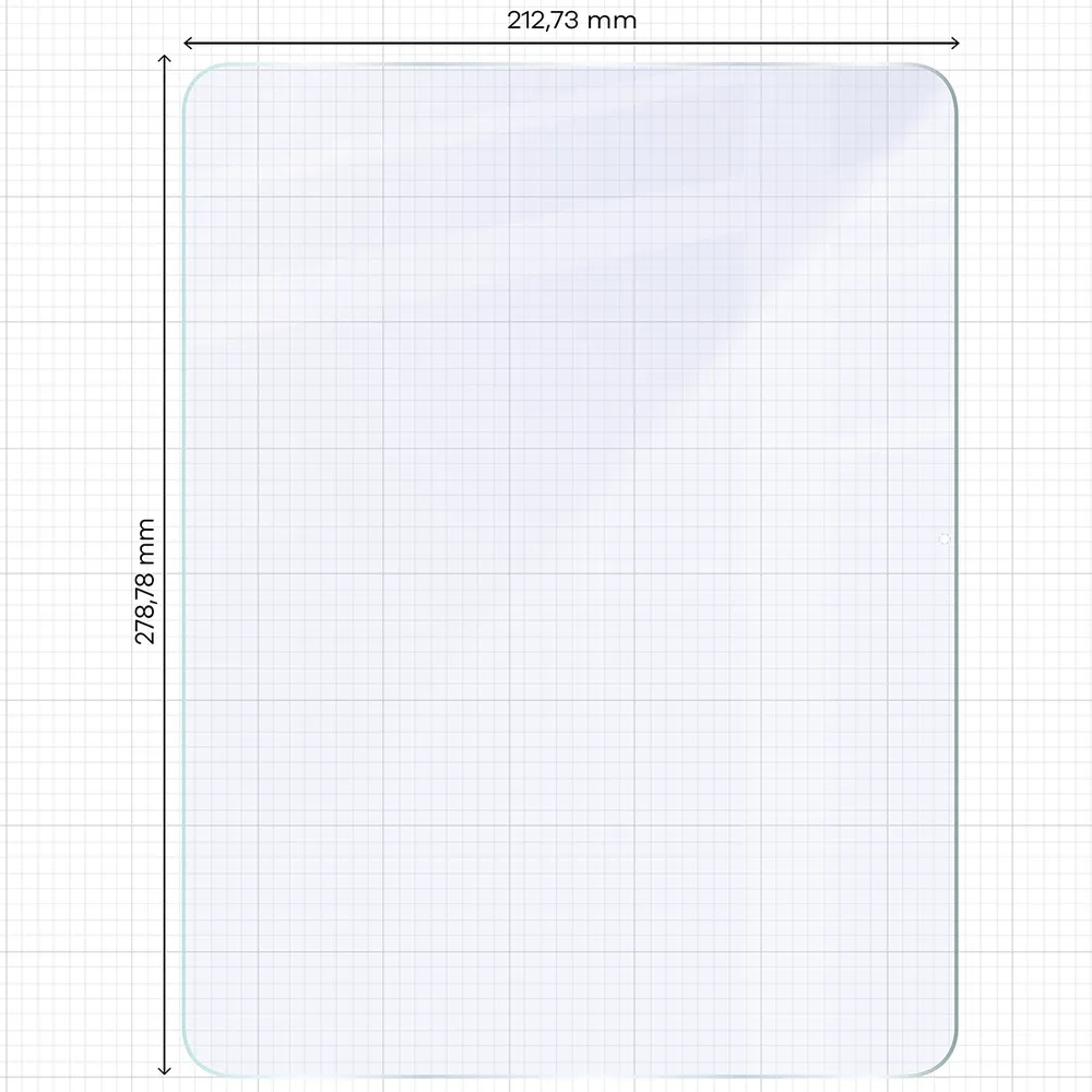 Wymiary szkła na miarce dla Apple iPad Pro 13 M5 2025