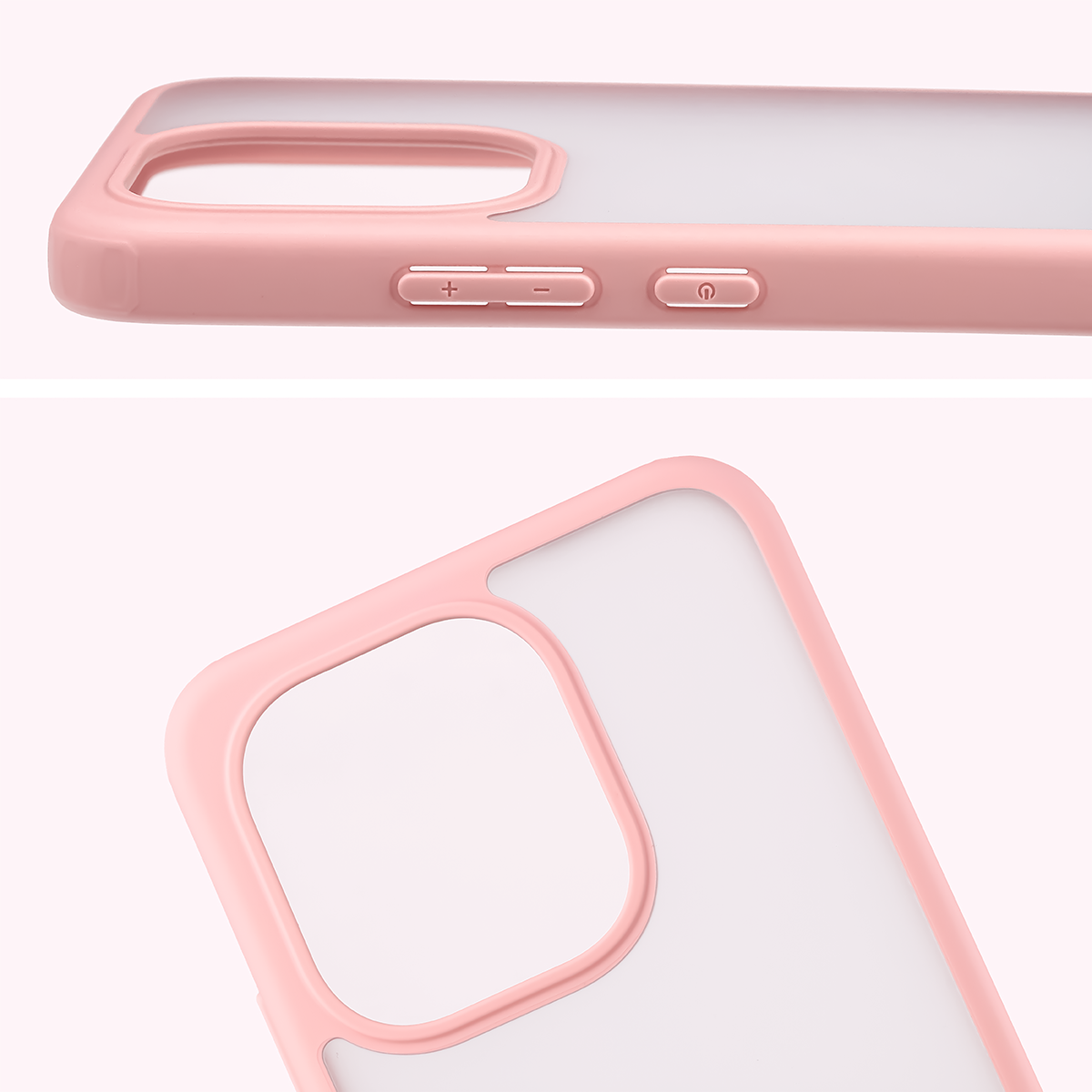 Pełne wycięcie i podwyższone krawędzie aparatu w etui Bizon Case Angelo do Xiaomi Redmi Note 17 5G