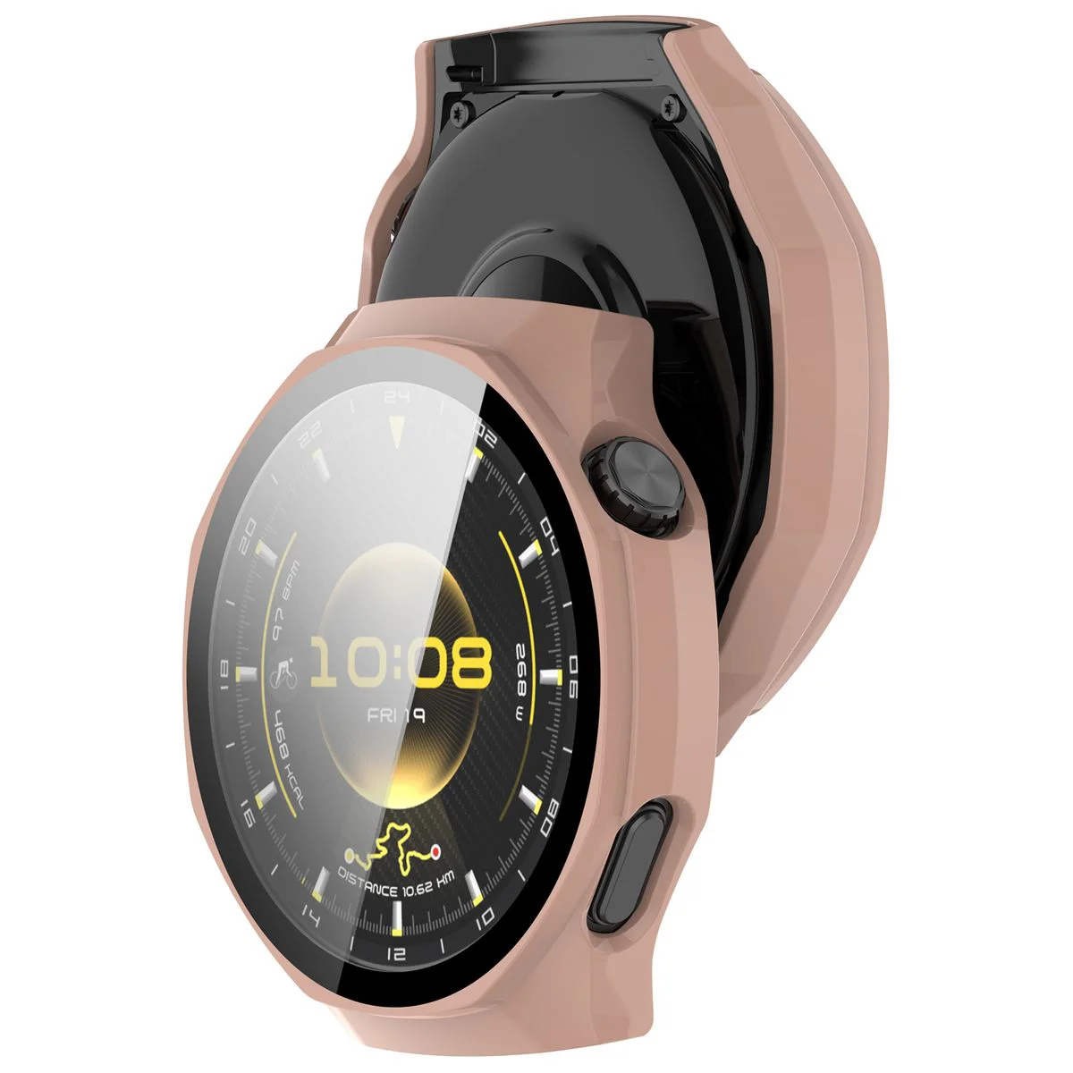 Etui z wbudowanym szkłem Bizon Case Watch Adamo do Huawei Watch GT 7 Pro 46 mm