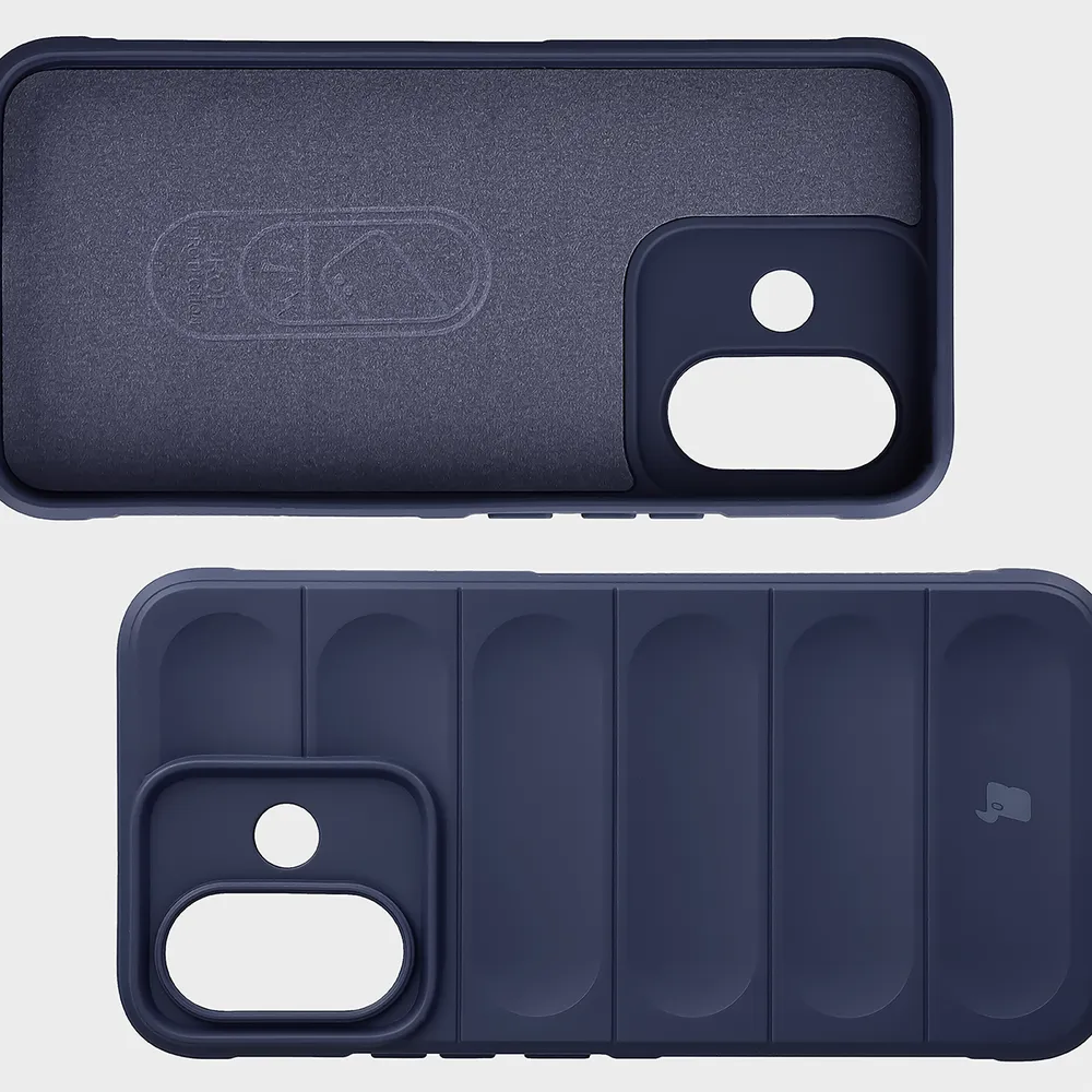Wyściółka z mikrofibry, wyżłobienia na pleckach i wzmocnione narożniki w etui Bizon Case Tur do Xiaomi Redmi Note 17 Pro 5G