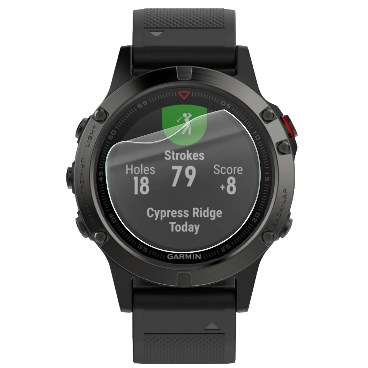Folia hydrożelowa Bizon Watch Film HydroFlex do Garmin Fenix 5 Sapphire (47 mm) na zegarku