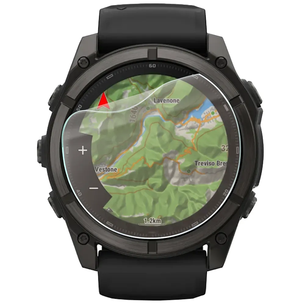 Smartwatch z nałożoną folią ochronną Bizon Watch Film Matte Duo do Garmin Fenix 9 (51 mm)