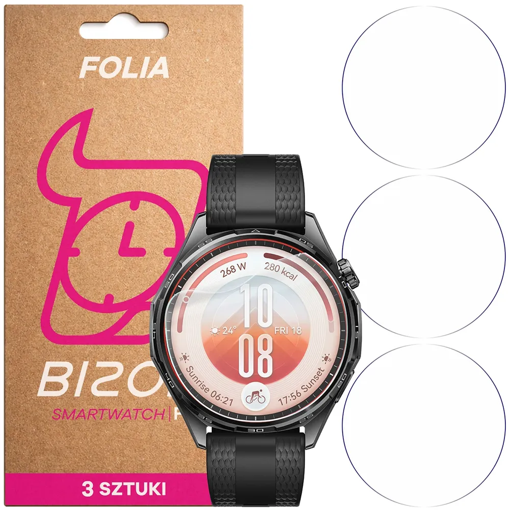 Folia hydrożelowa Bizon Watch Film HydroFlex dla Huawei Watch GT 7 46 mm