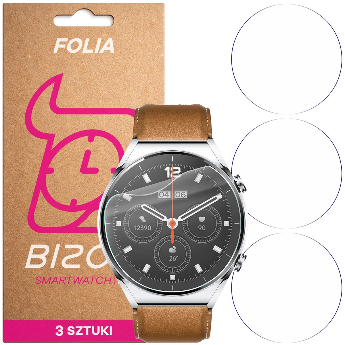 Folia hydrożelowa Bizon Watch Film HydroFlex dla Xiaomi Watch S1