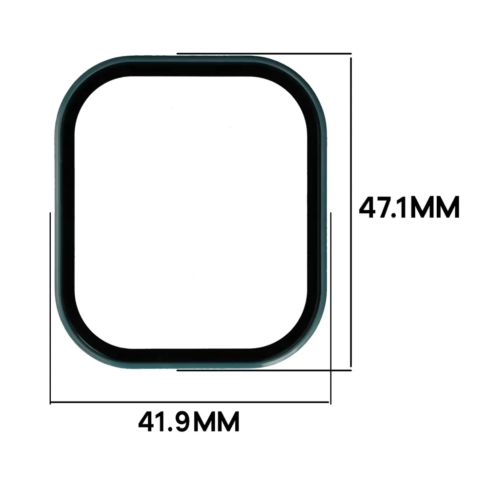 Wymiary etui Bizon Case Watch Adamo do Xiaomi Redmi Watch 6 Active