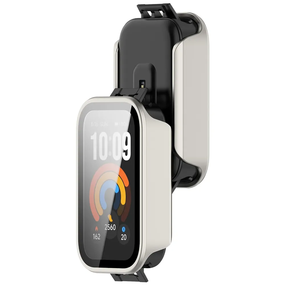 Etui z wbudowanym szkłem Bizon Case Watch Adamo do Xiaomi Smart Band 11 Active