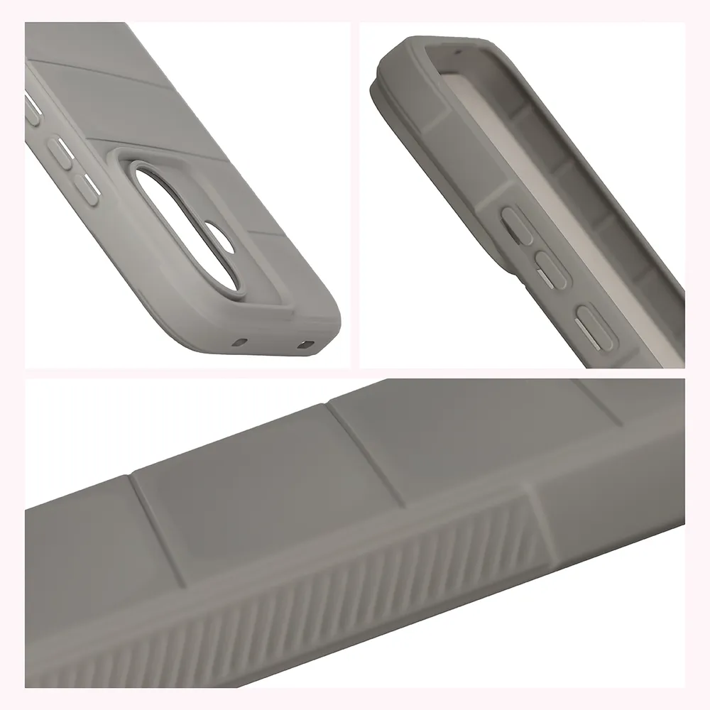 Teksturowane boki i podwyższone krawędzie ekranu i aparatu w etui Bizon Case Tur do Xiaomi Redmi Note 17 Pro 5G