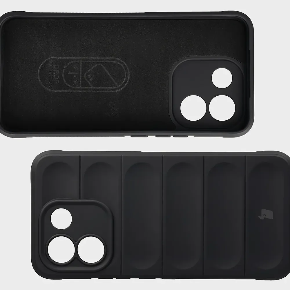 Wyściółka z mikrofibry, wyżłobienia na pleckach i wzmocnione narożniki w etui Bizon Case Tur do Xiaomi Redmi Note 17 Pro Max 5G